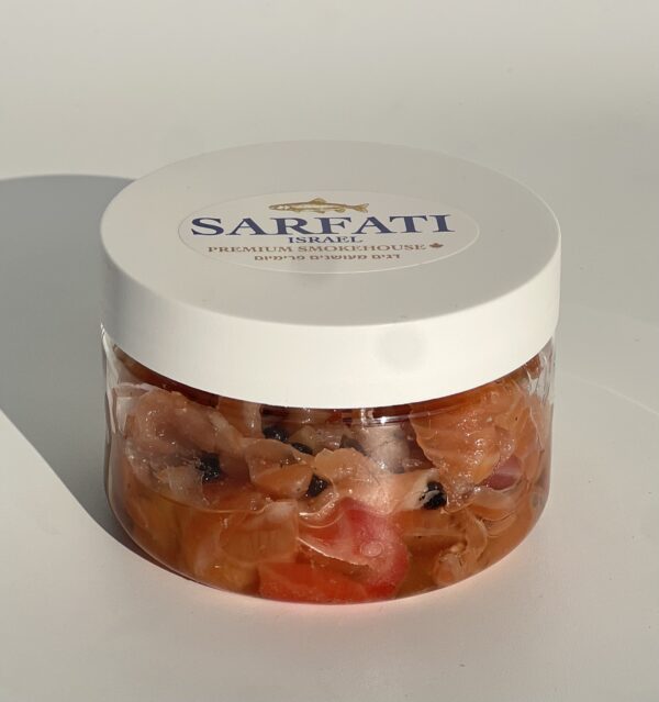 Pot de salade de saumon fumé style hareng 250gr