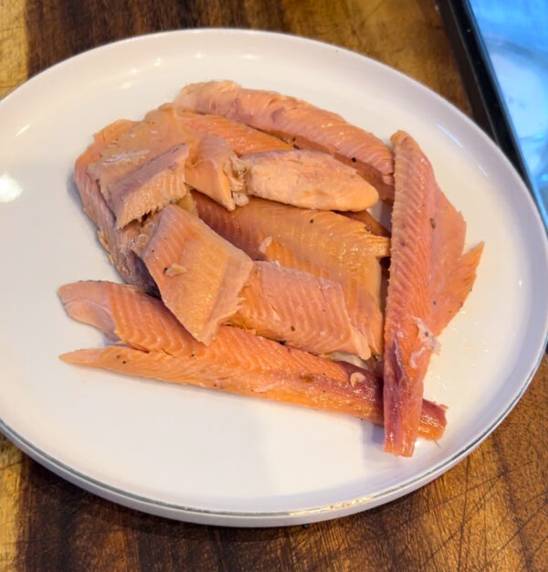 Hot Smoking Trout 450g - Image 2