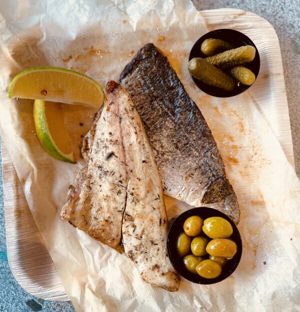 2 fillets of frozen seabream seasoned 250-350 g