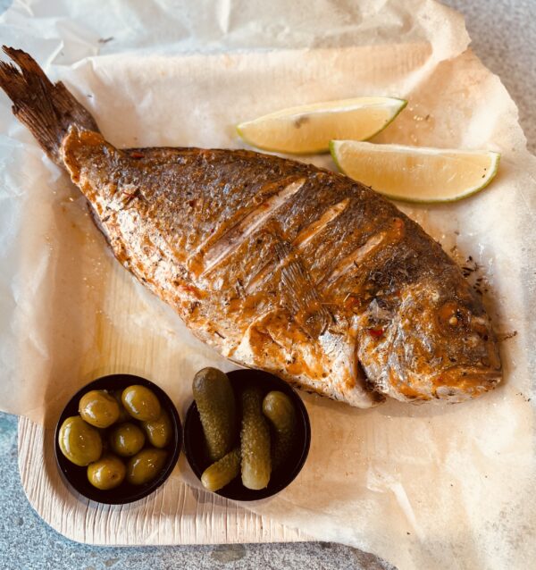 Whole sea bream frozen with oriental seasoning 500-600 gr