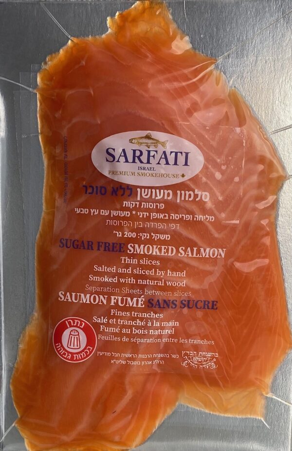 Smoked/sugar-free salmon, thinly sliced 200 g - Image 2