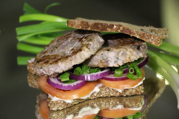 2 burgers de flétan et thon blanc 260g